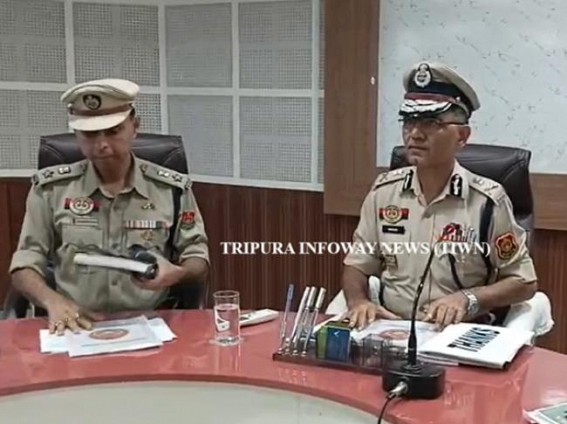 'NDPS cases’ Seizures Intensified in Tripura, and Crime Rates Declined' : DGP 'NDPS cases’ Seizures Intensified in Tripura, and Crime Rates Declined' : DGP